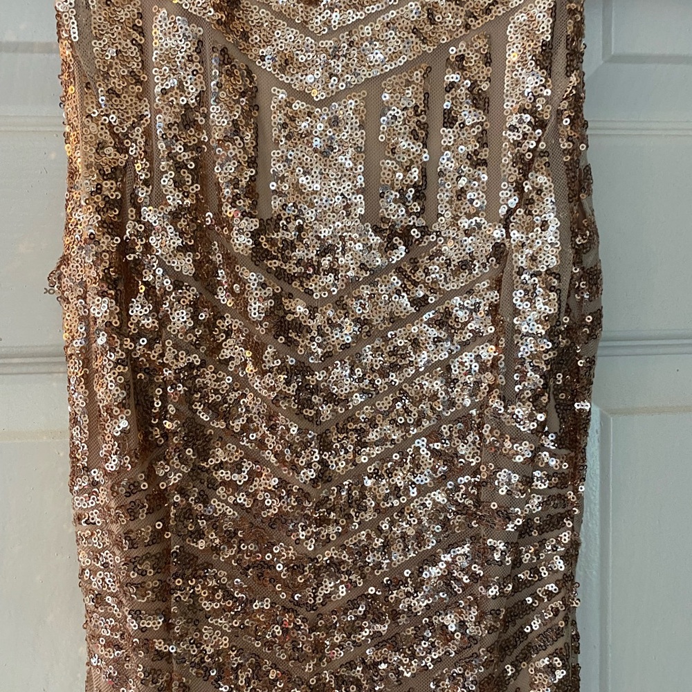 Sequence Gown With Open Back Size Small - image 4